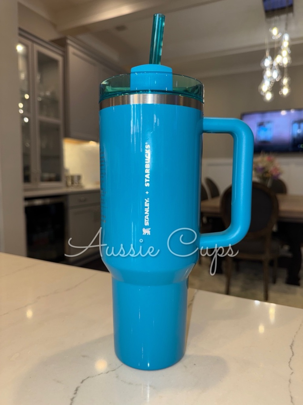 Stanley x Starbucks 40 oz SXS Insulated Tumbler - Bright Blue or Turquoise Color